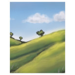 pretty peaceful rolling hills landscape letterhead