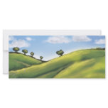 pretty peaceful rolling hills landscape custom rack cards