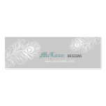 Pretty Peacock Feather Business Card Templates