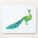 pretty peacock mousepads