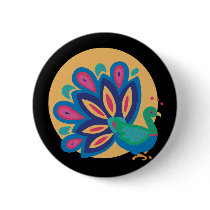 Pretty Peacock One buttons by Peacock_Cards Pretty Peacock One buttons