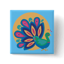 Pretty Peacock One buttons by Peacock_Cards Pretty Peacock One buttons