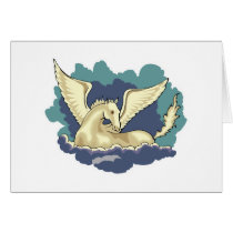 pretty pegasus in the clouds cards