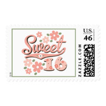 Pretty Petal Sweet 16 Postage Stamps