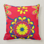 PRETTY PILLOWS - FLOWER DESIGN - RED - GIFTS pillows