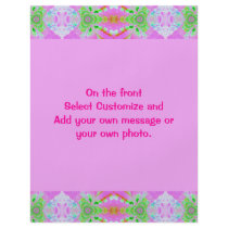 pretty pink abstract border full color flyer