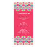 Pretty pink abstract custom rack card