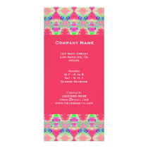 Pretty pink abstract custom rack card
