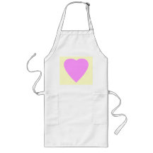 Pretty Pink and Cream Love Heart. Apron
