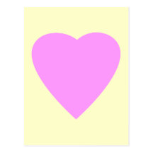 Pretty Pink and Cream Love Heart. Postcard