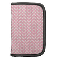 Pretty Pink and Orange Circle Pattern Folio Planner