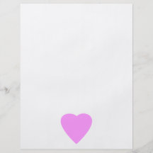 Pretty Pink and White Love Heart. Custom Flyer