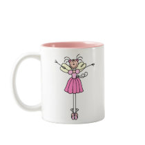 Pretty Pink Angel Ballerina Mug
