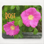 Pretty Pink Beach Plum Roses Mouse Pads