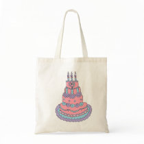 Pretty Pink Birthday Cake bags