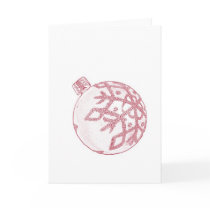 Recht rosa Weihnachtsflitter karten