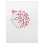 Pretty Pink Christmas Bauble Letterhead Template