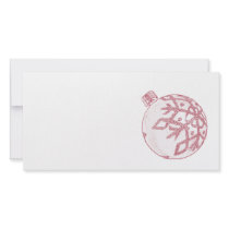Recht rosa Weihnachtsflitter fotokarten