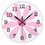 Pretty Pink Daisy Wall Clock
