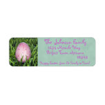 Pretty Pink easter Egg Holiday Address  Label