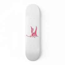 Pretty Pink Fantasy Dragon Skate Board Deck