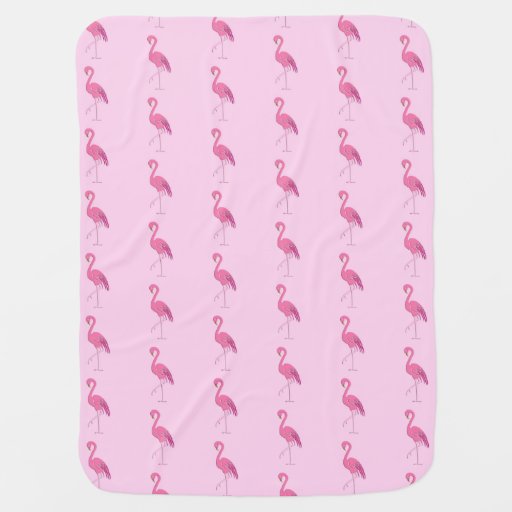 Pretty pink flamingo swaddle blankets Zazzle