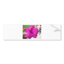 Pretty Pink Flower Bumper Sticker