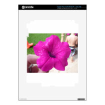 Pretty Pink Flower Skin For iPad 3