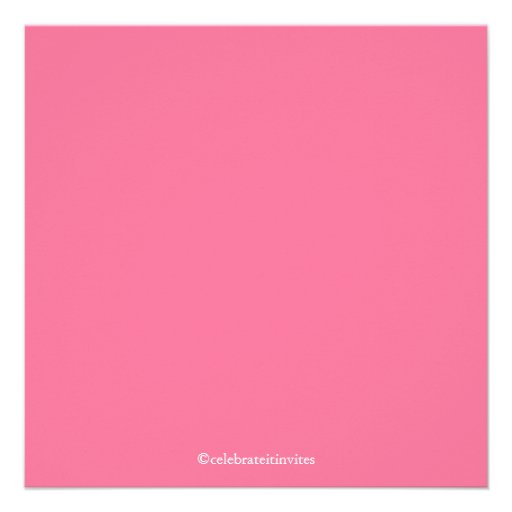 Pretty Pink Flowers & Cross First Holy Communion Invites