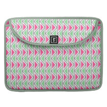 Pretty Pink Green Gray Triangle Tribal Pattern Sleeve For MacBook  Pro at Zazzle