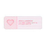 Pretty Pink Heart labels