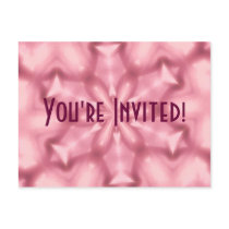 Pretty Pink Invitation Postcard