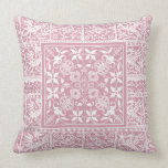 Pretty Pink Lace Renaissance Design pillows