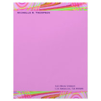 pretty pink letterhead by DonnaGraysonAbstract pretty pink letterhead