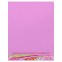 pretty pink letterhead by DonnaGraysonAbstract pretty pink letterhead