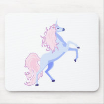 pretty pink mane unicorn mousepads