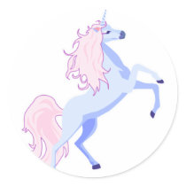 pretty pink mane unicorn sticker