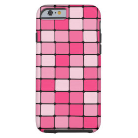 Pretty Pink Mosaic Tile Pattern iPhone 6 Case