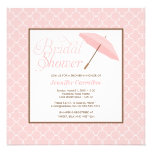 Pretty Pink Parasol Bridal Shower Invitation
