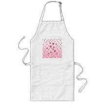 Pretty Pink Pattern of Love Hearts. Aprons
