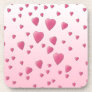 Pretty Pink Pattern of Love Hearts. Coasters