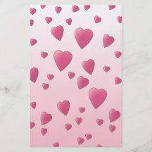Pretty Pink Pattern of Love Hearts. Custom Flyer