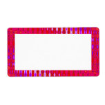 pretty pink pattern personalized shipping labels