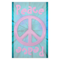 Pretty Pink Peace Sign Over Blue Abstract Explosio Stationery