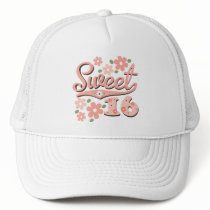 Pretty Pink Petal Sweet 16 Hat