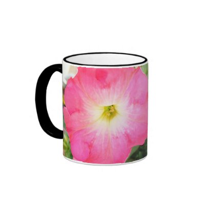 Pretty Pink Petunia Coffee Mugs by princessklb07