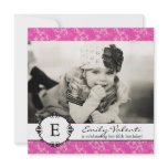 Pretty Pink Photo Birthday Party Invitation