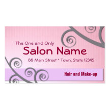 Pretty Pink & Plum Business & Appointment Card Business Card Template
