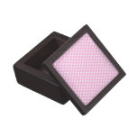 Pretty Pink Polka Dots Premium Trinket Box