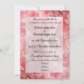 Pretty Pink Poppy Custom Wedding Invitations